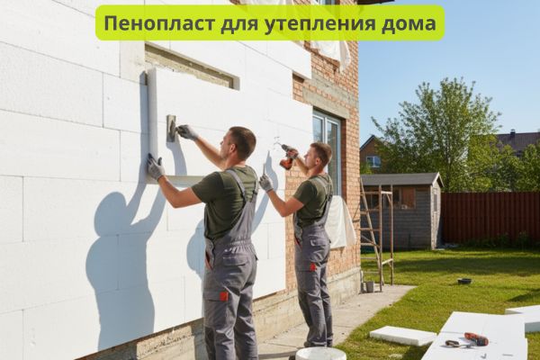 пенопласт утеплить дом